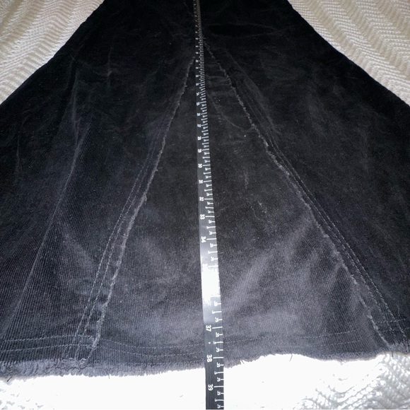 Women's Lazer Jeans Black Corduroy Maxi Skirt - Size 7 - Picture 7 of 7